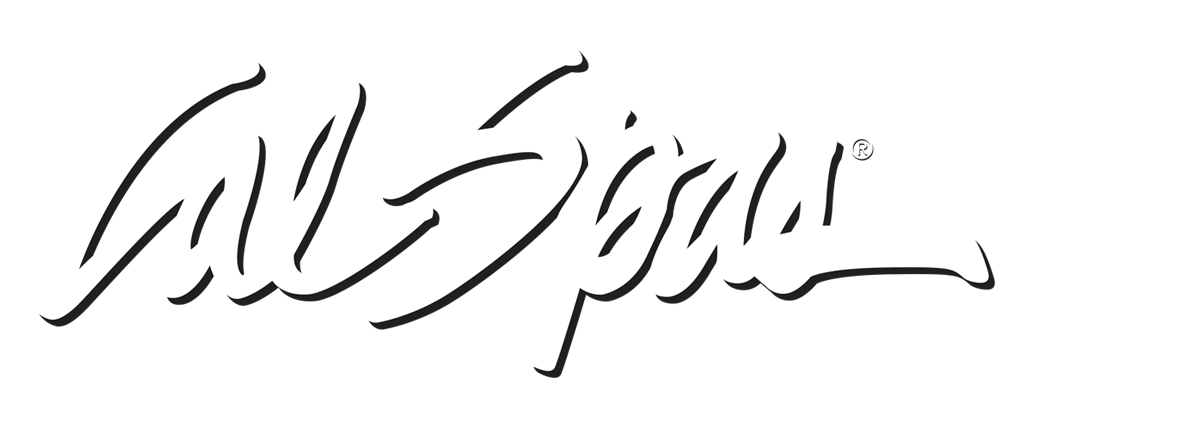 Calspas White logo hot tubs spas for sale Kenosha